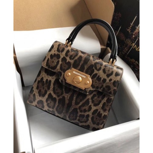 Dolce & Gabbana SICILY Krizantém Borjúbőr Táska 5588-3 Fekete