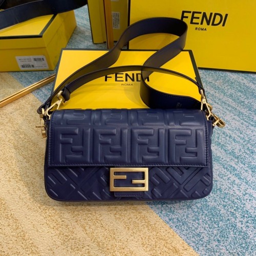 FENDI BAGUETTE Mini Válltáska 8BS017 Sötétkék