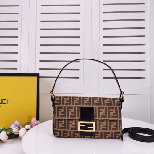 FENDI BAGUETTE szövettáska 8BR011 fekete