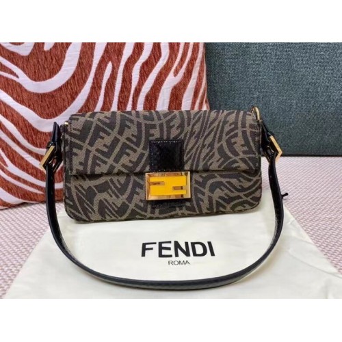 FENDI BAGUETTE szövettáska FM0871 Barna