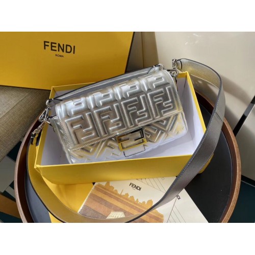FENDI BAGUETTE nagy válltáska 8BR771A Ezüst