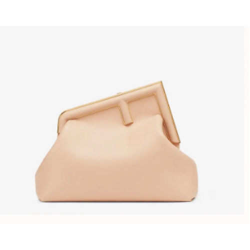 FENDI FIRST KÖZEPES MÉRETŰ bőr táska 8BP127AB rózsaszín