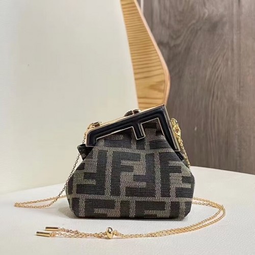 FENDI FIRST mini szövettáska 5FB2321 fekete