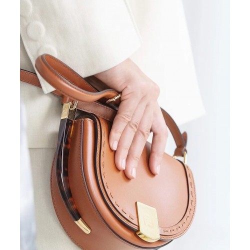 FENDI MOONLIGHT bőr táska 8BT346A barna