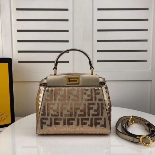 FENDI PEEKABOO ICONIC bőrtáska F0335 arany