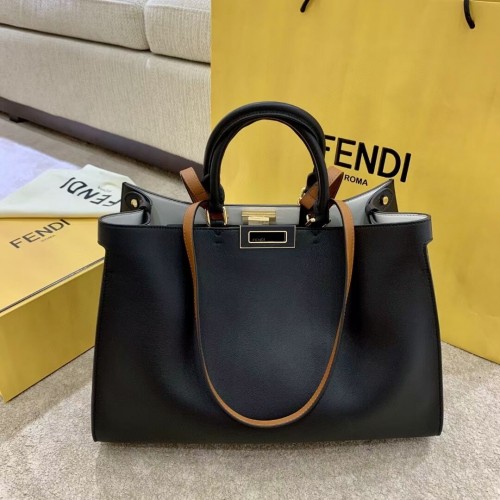 FENDI PEEKABOO X-TOTE bőr táska F1527 fekete