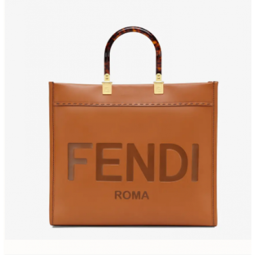 FENDI SUNSHINE MEDIUM barna bőr bevásárlótáska 8BH386A