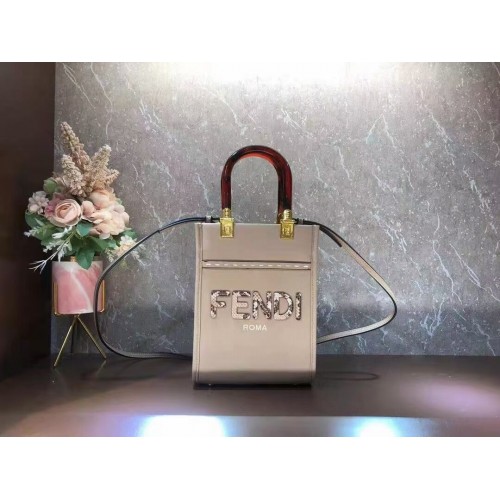 FENDI SUNSHINE SHOPPER bőr minitáska F1620 szürke