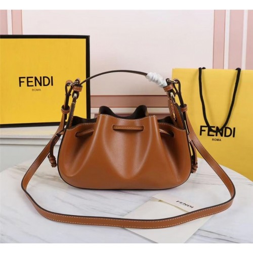 FENDI TOUCH Bőr Táska 8BS059 Karamell
