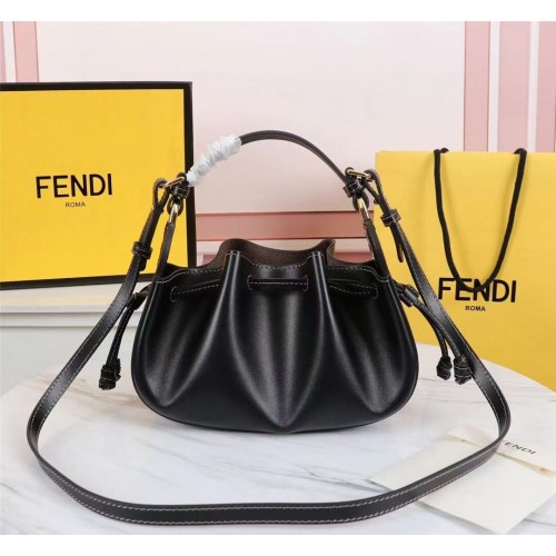FENDI TOUCH Bőr Táska 8BS059 Fekete