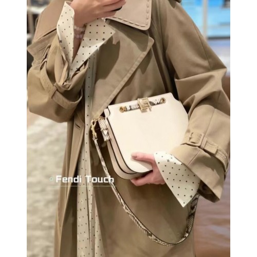 FENDI TOUCH bőr táska 8BT349AH fehér