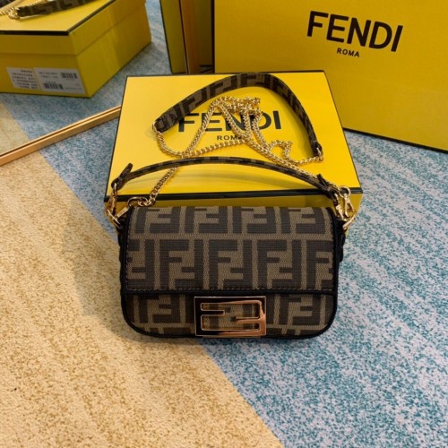 FENDI szövettáska 8BR600 barna
