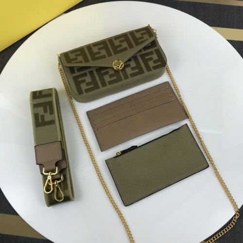 FENDI szövettáska F1230 zöld