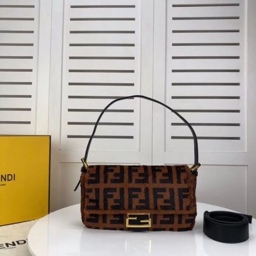 Fendi BAGUETTE Barna nerctáska BR771A9 Barna