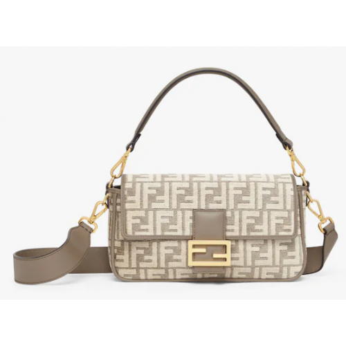 Fendi Baguette Dove szürke FF gobelin szövettáska 8BS010A