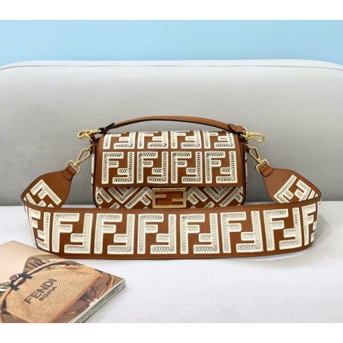 Fendi Baguette bőr táska 8BR600A Camel