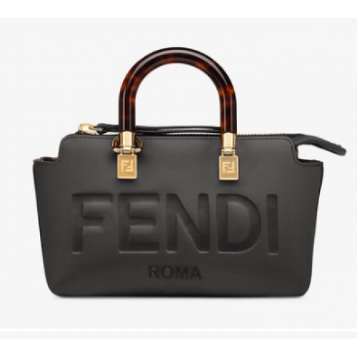 Fendi By The Way Mini Kis bőr Boston táska 8BS067A fekete