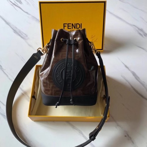 Fendi MON TRESOR Többszínű szövettáska 8BT298 fekete