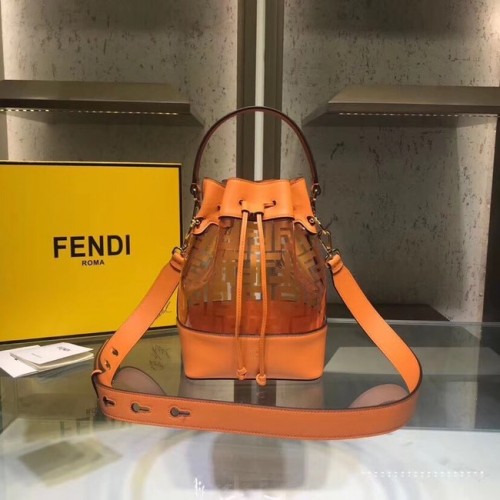 Fendi MON TRESOR PU Mini Kézitáska 8BS010 barna