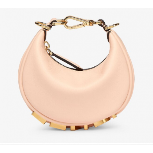 Fendi Nano Fendigraphy rózsaszín bőr medál 7AS089A