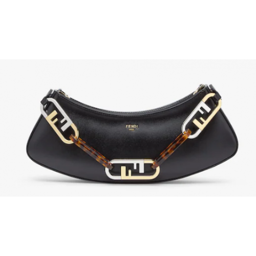 Fendi O Lock Swing mentazöld bőrtok 8BS068A fekete