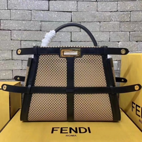 Fendi eredeti bőr FD6358 barna és fekete