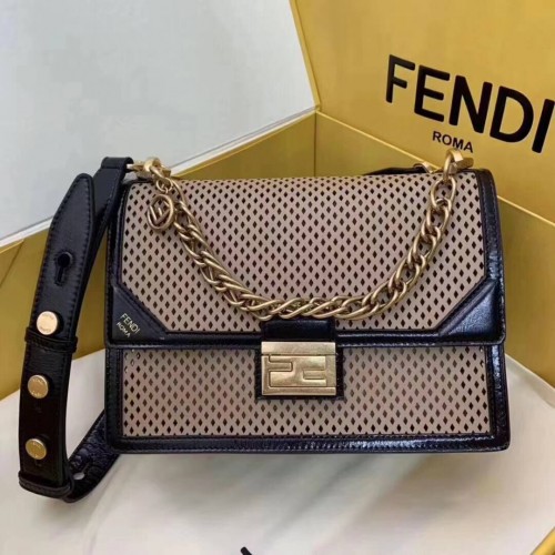 Fendi eredeti bőr FD6359 barna és fekete