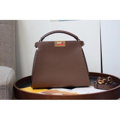 Fendi ISEEU KÖZEPES Bőr Táska 70192 Khaki