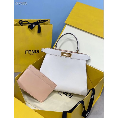Fendi PEEKABOO ISEEU KÖZEPES bőr táska 70193 fehér