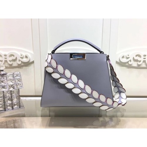Fendi Peekaboo Táskák Eredeti Bőr F3659 Szürke