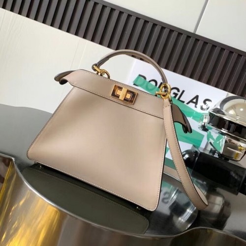 Fendi Peekaboo Iseeu Kis Bőr Táska 8BN327A Szürke