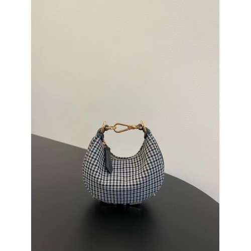 Fendi graphy mini szövettáska 7AS089A fekete-fehér
