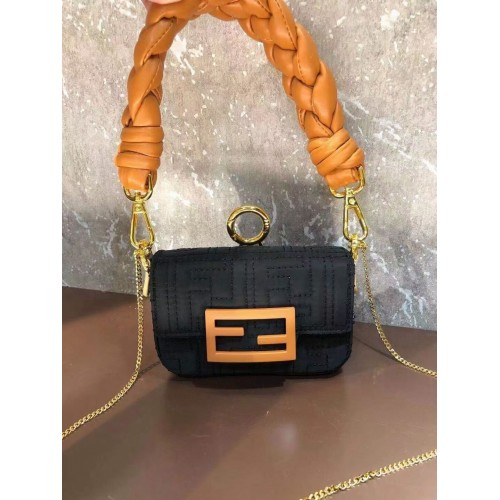Fendi mini BAGUETTE pamuttáska F6550 fekete