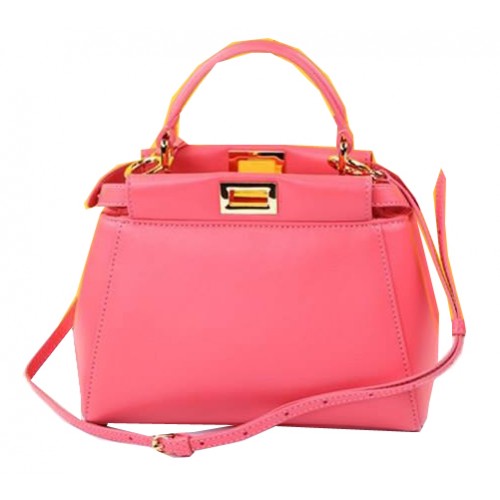 Fendi Mini Peekaboo Táska Báránybőr Bőr F520885 Rózsaszín