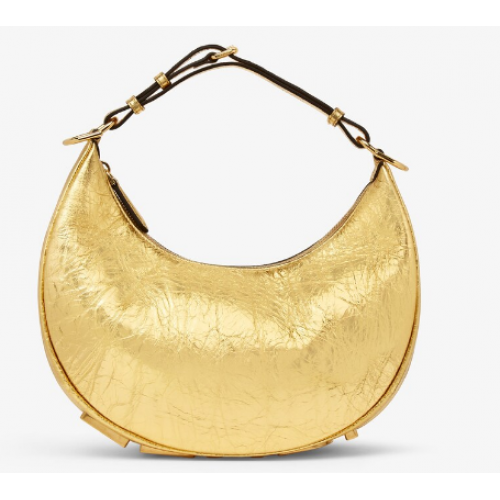 Fendigraphy kis arany laminált bőr táska 8BR798A