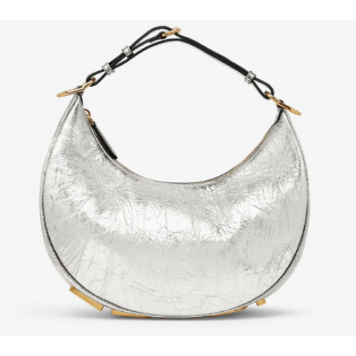 Fendigraphy kis ezüst laminált bőr táska 8BR798A