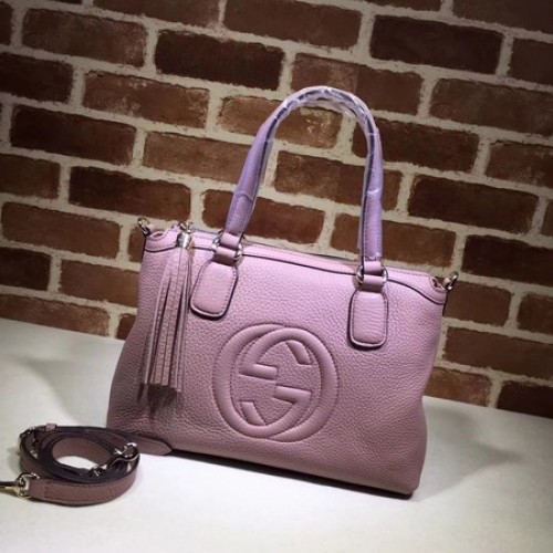 Gucci marhabőr soho felső fogantyús táska 308362 rózsaszín