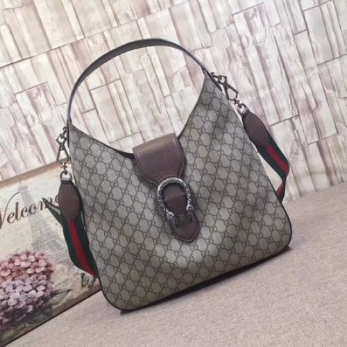 Gucci Dionysus Közepes GG Hobo Táska 446687 Barna