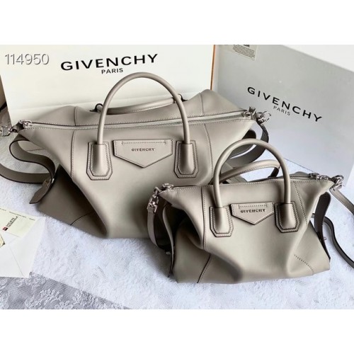 GIVENCHY eredeti bőr válltáska 63188 világos szürke