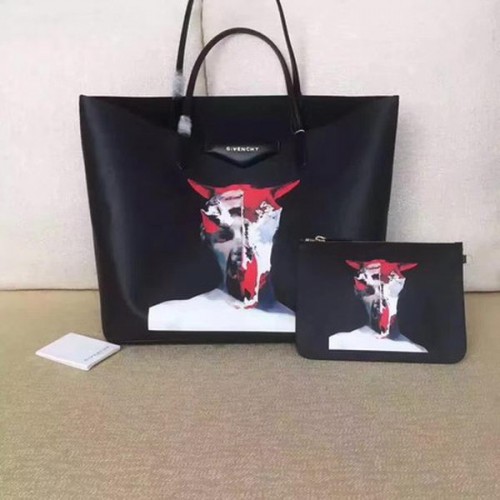 Givenchy Nyomtatott Nagy Bevásárlótáska G6598E Fekete