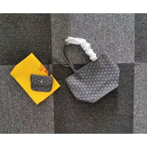 Goyard borjúbőr mini táska 6782 szürke