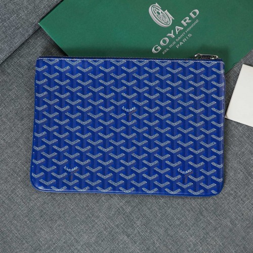 Goyard Y Doodling borjúbőr clutch táska 5987 kék