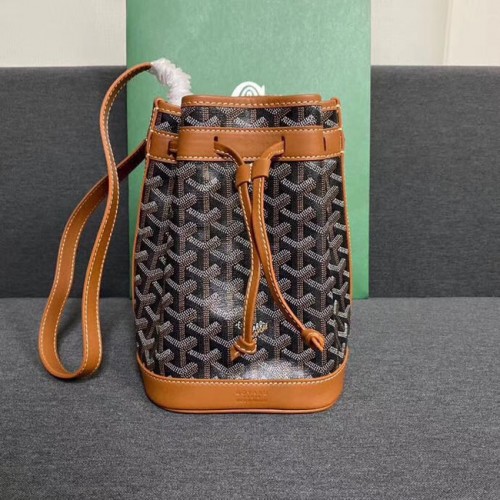 Goyard petit flot húzózsinóros táska G6959 fekete-barna