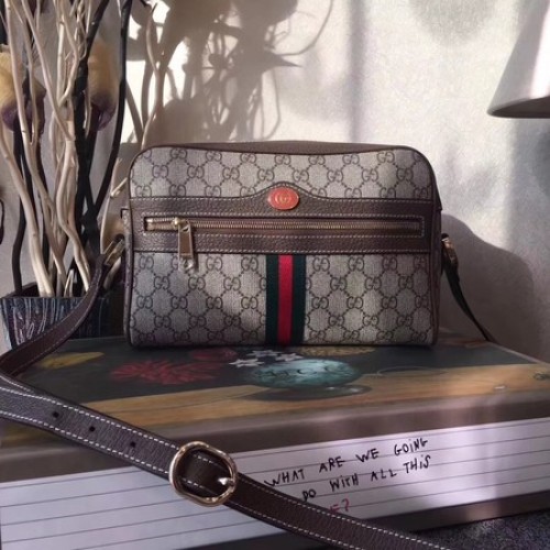 Gucci GG Supreme Messenger táska 501337 Barna