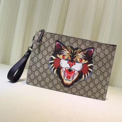 Gucci Angry Cat Print GG Supreme Táska 473904 Angry Cat