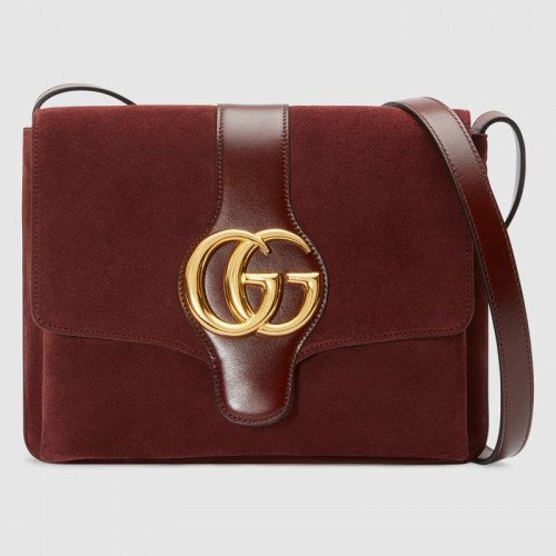 Gucci Arli közepes válltáska 550126 Bordeaux velúr