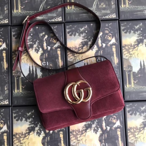 Gucci Arli kis válltáska 550129 Burgundi velúr