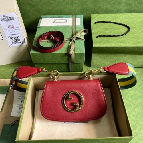 Gucci Blondie mini táska 698643 Burgundia