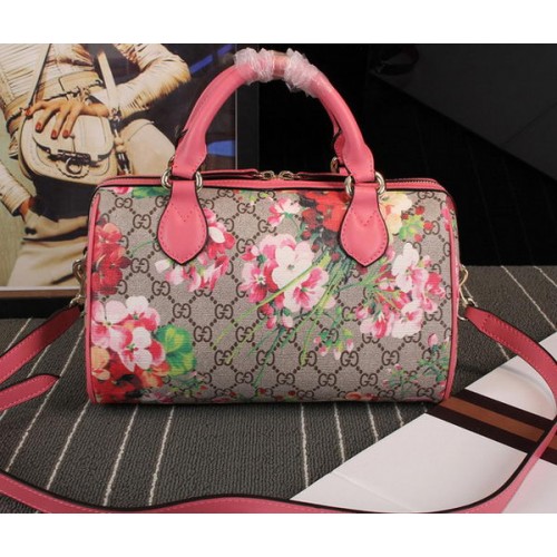 Gucci Blooms GG Supreme felső fogantyús táska 409529 rózsaszín