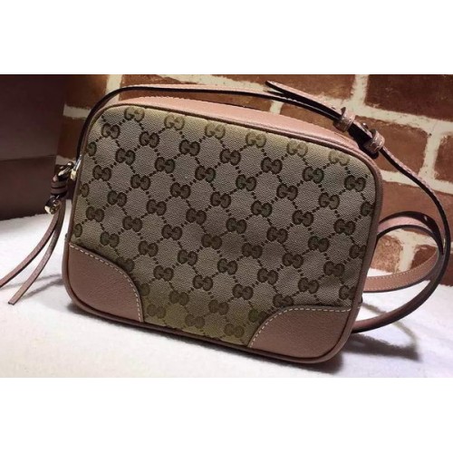 Gucci Bree Eredeti GG Vászon Mini Messenger Táska 387360 Teveszín